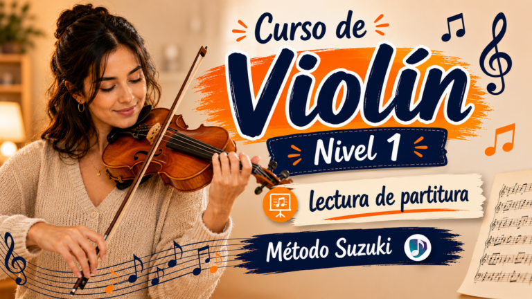 Curso de Violín Nivel 1- lectura de partitura